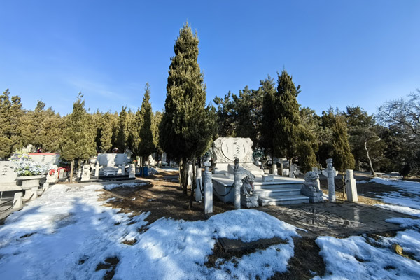 沈阳天山墓园2月雪景