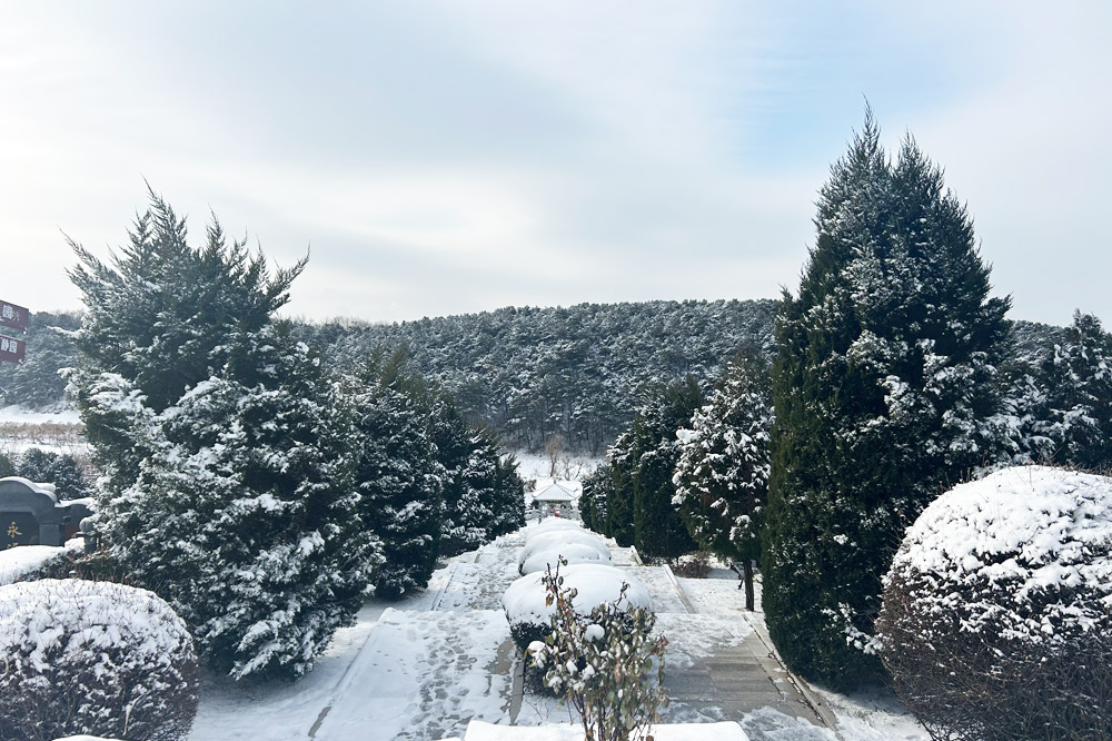 永乐青山墓园雪景